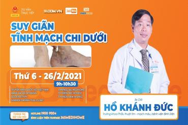 Tư vấn trực tiếp: Suy giãn tĩnh mạch chi dưới