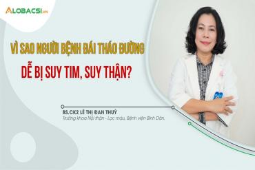 Vì sao người bệnh đái tháo đường dễ bị suy tim, suy thận?