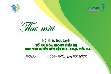 Hội thảo trực tuyến "Tối ưu hóa trong điều trị ung thư tuyến tiền liệt giai đoạn tiến xa"