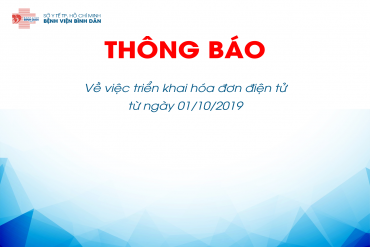 Thông báo Triển khai hóa đơn điện tử từ ngày 01/10/2019